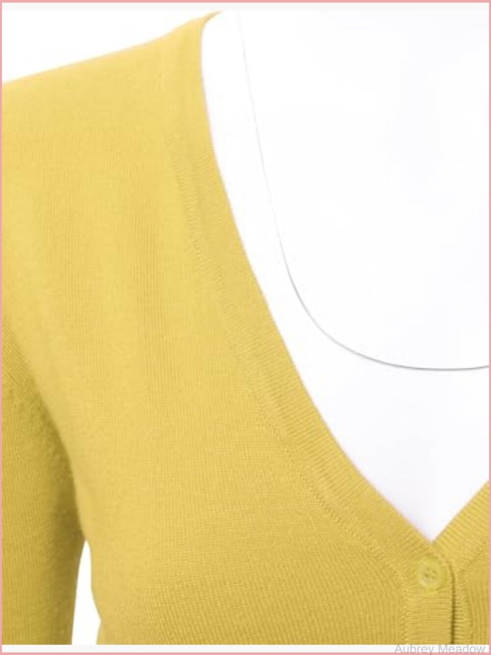 Lightweight V-Neck Cardigan Sweater Long Sleeve Soft Knit - Picture 6 of 7